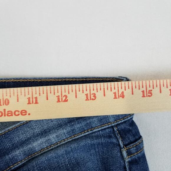 Current/Elliott Jeans Womens 27 Blue The Stiletto Benett Destroy Distressed - Picture 8 of 11